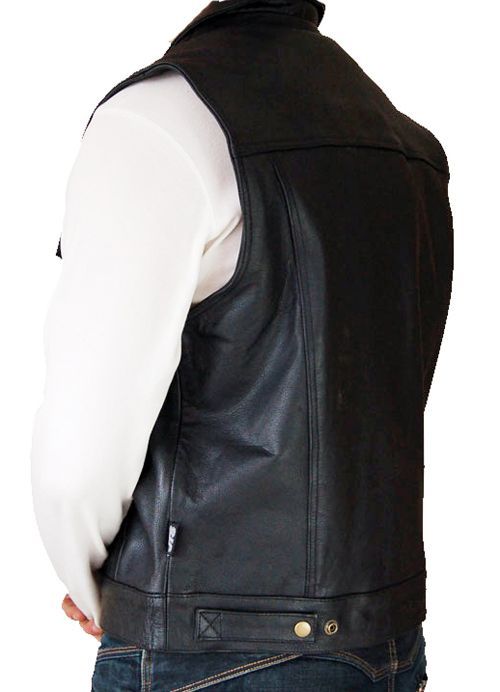 Gilet cuir sons of anarchy col président